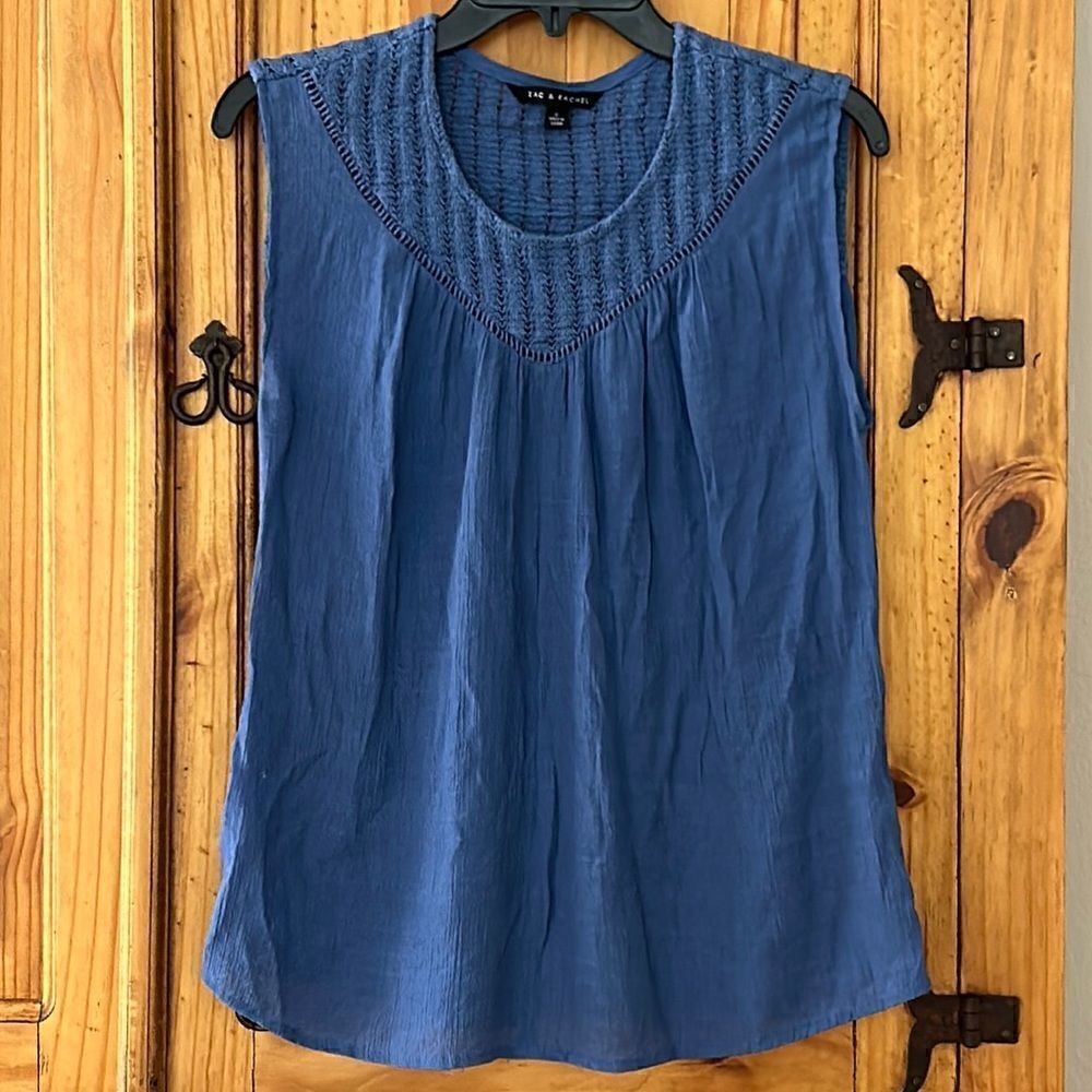 Zac & Rachel Top with Crochet Details
